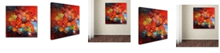 Trademark Global Oxana Ziaka 'Red Nature Morte' Canvas Art - 14" x 14" x 2"